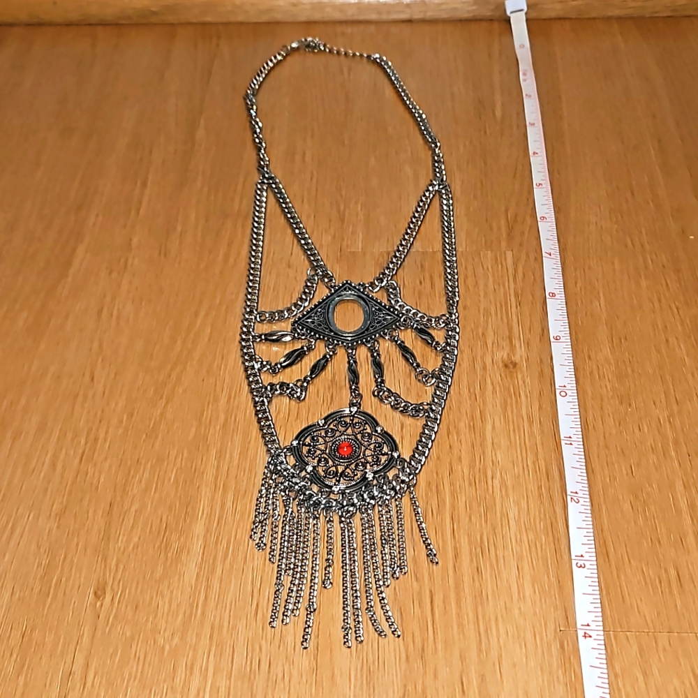 14" vintage statement necklace